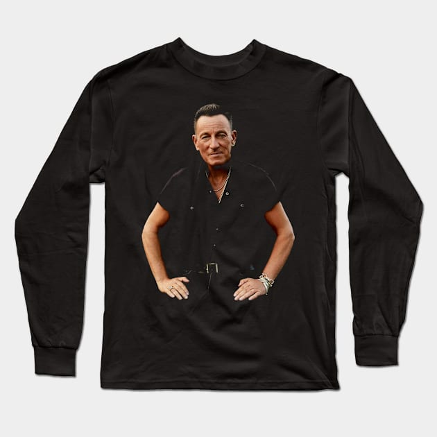 Born to Wear Classic Springsteen Shirts for True Fans Long Sleeve T-Shirt by Silly Picture